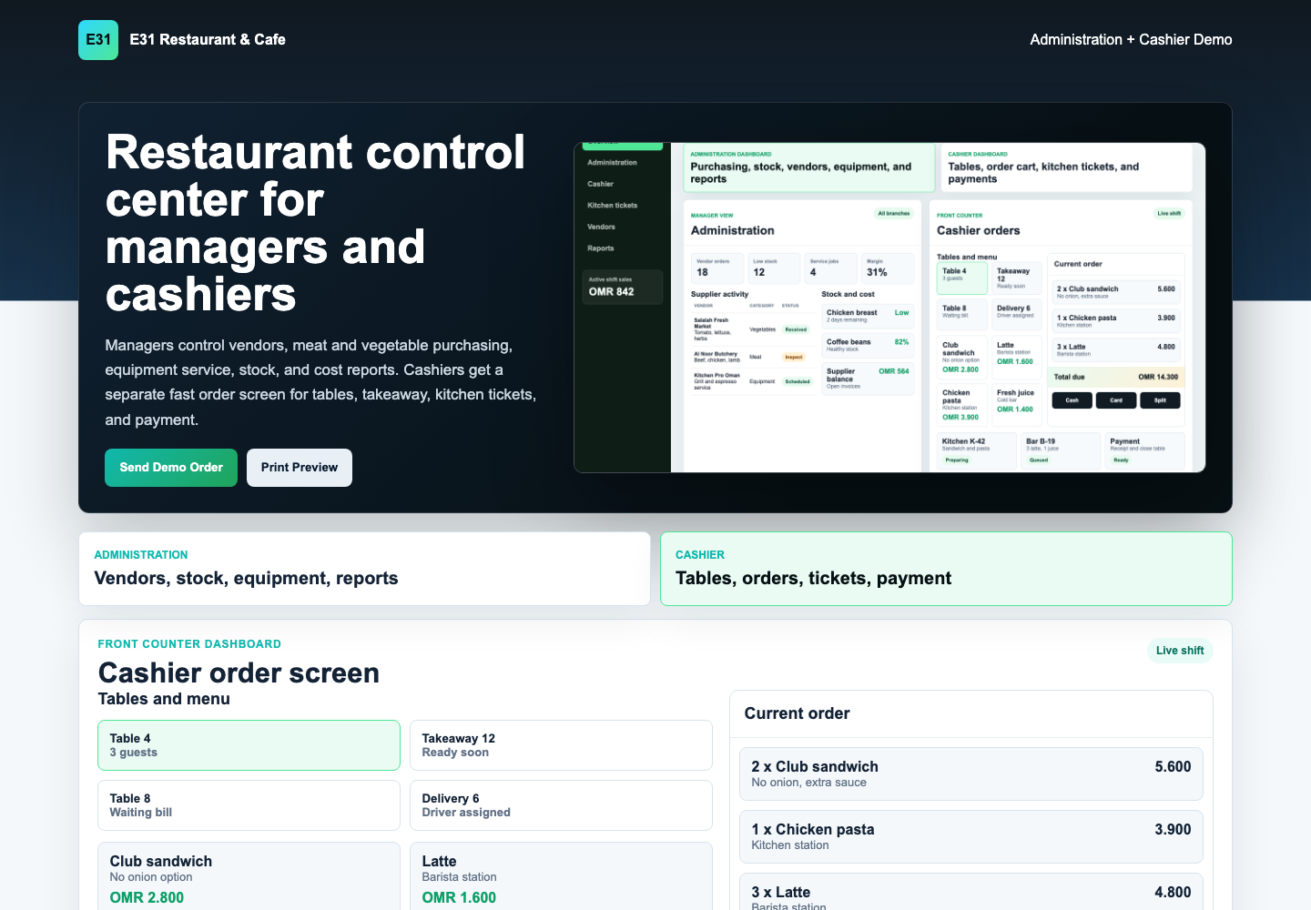 E31 Restaurant and Cafe preview